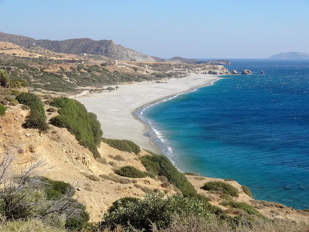 Triopetra beach from the hillside