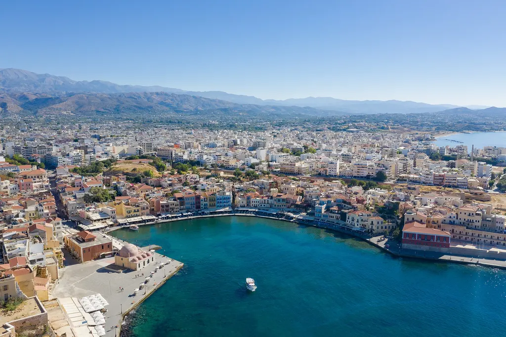 West side of Chania from the air (the area of this activity)
