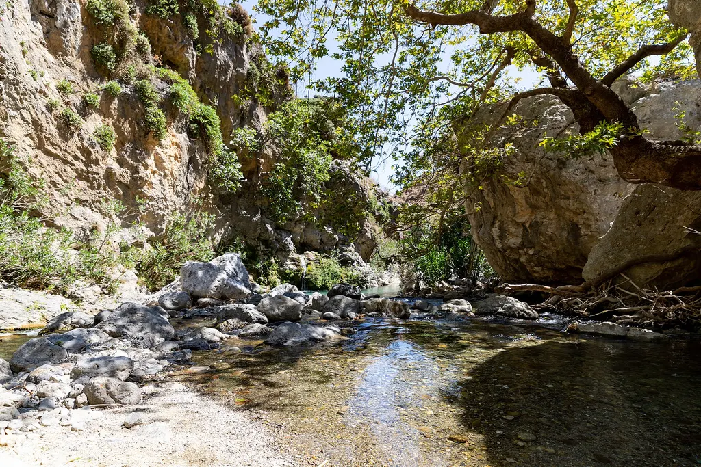 Canyoning in the water: Kourtaliotiko Gorge